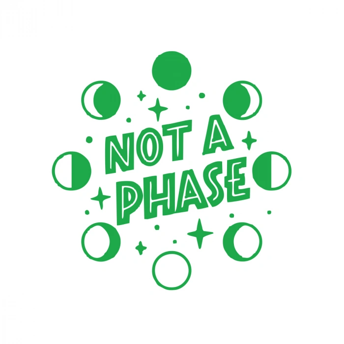 Not Phase Sticker 17x17 Cm Yeşil