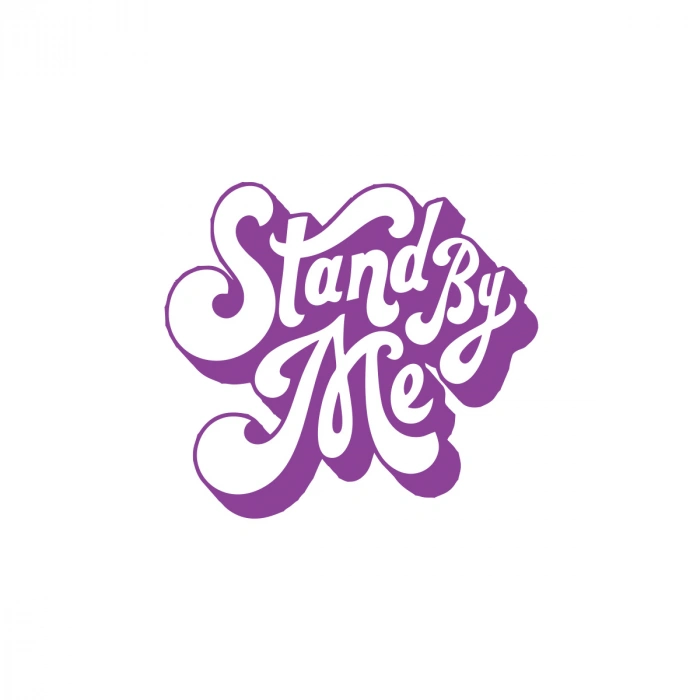 Stand By Me Sticker 17x17 Cm Mor