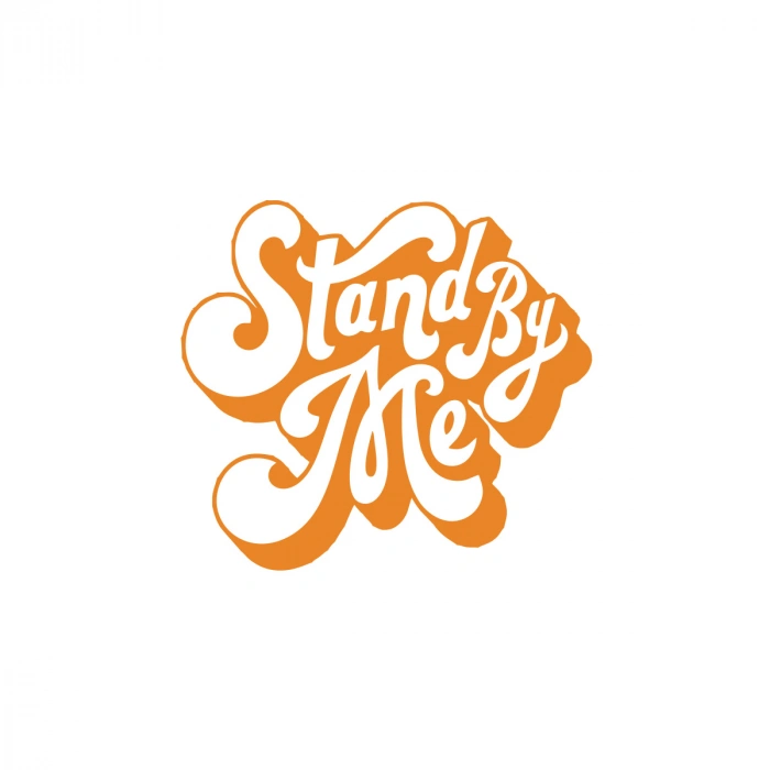 Stand By Me Sticker 17x17 Cm Turuncu
