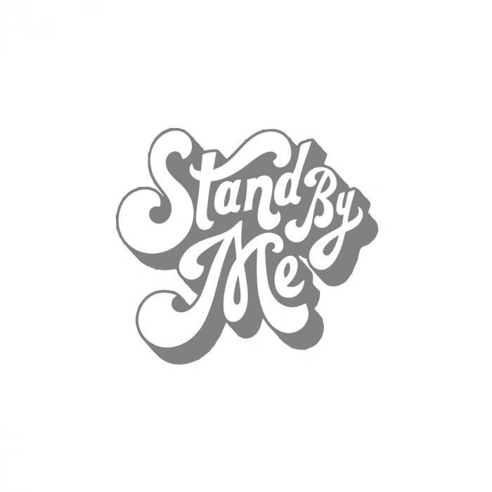 Stand By Me Sticker 17x17 Cm Gri
