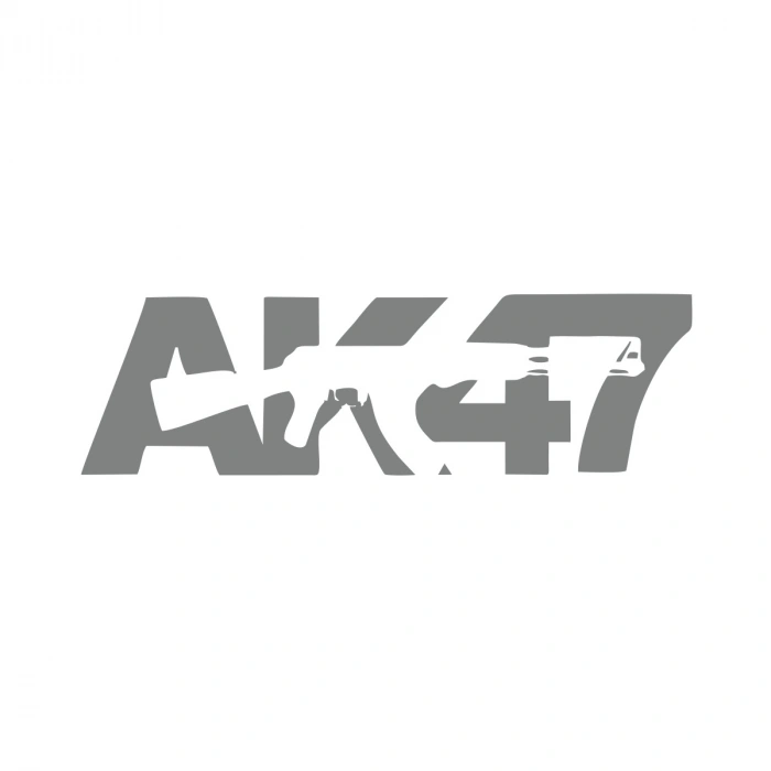 ak47 sticker 17x17 Cm Gri