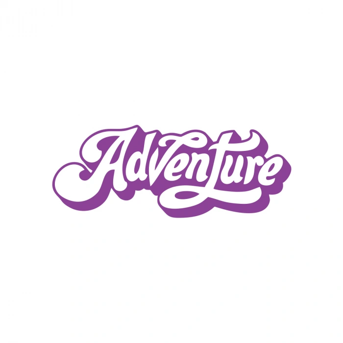 Adventure Sticker 17x17 Cm Mor