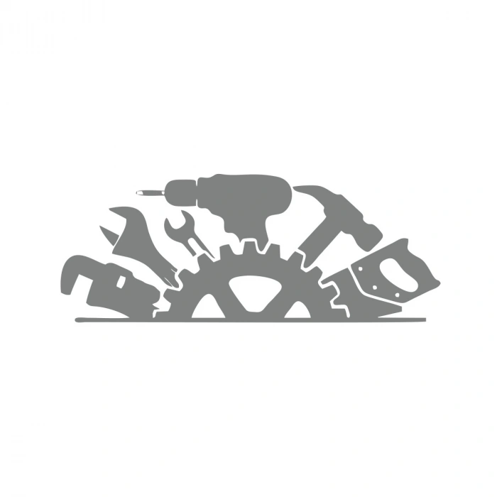 El Aletleri Sticler 17x17 Cm Gri