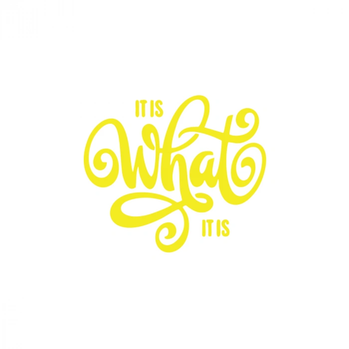 What is This Sticker 17x17 Cm Sarı