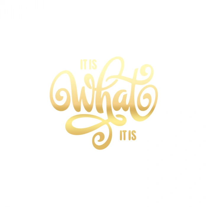 What is This Sticker 17x17 Cm Gold