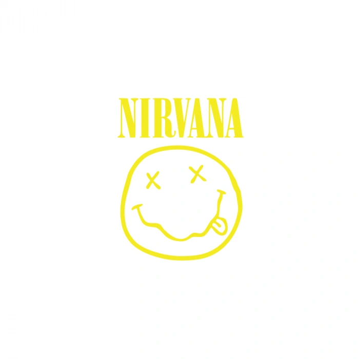 Nirvana Surat Sticker 17x17 Cm Sarı