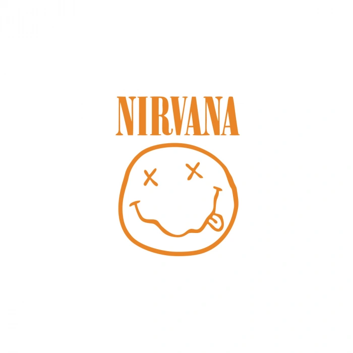 Nirvana Surat Sticker 17x17 Cm Turuncu