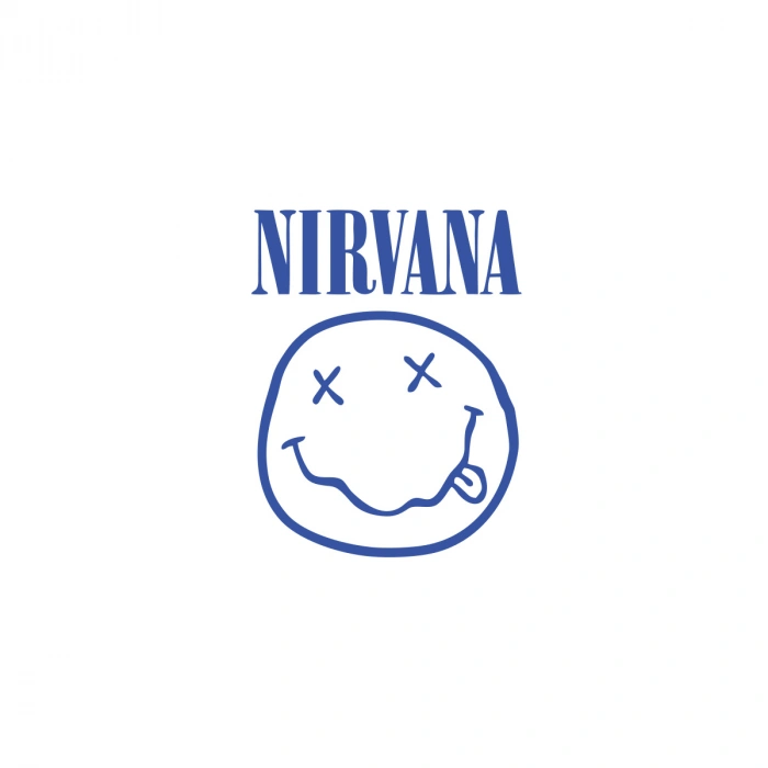 Nirvana Surat Sticker 17x17 Cm Mavi