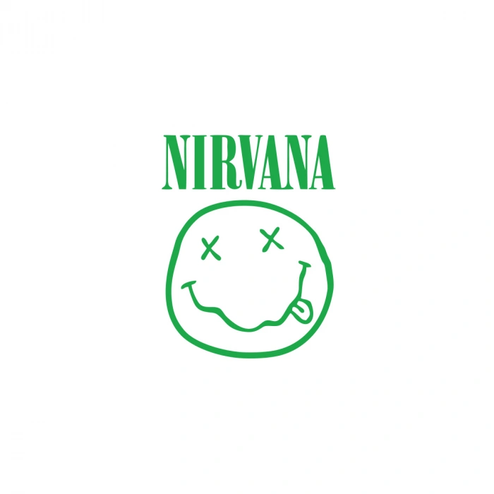 Nirvana Surat Sticker 17x17 Cm Yeşil