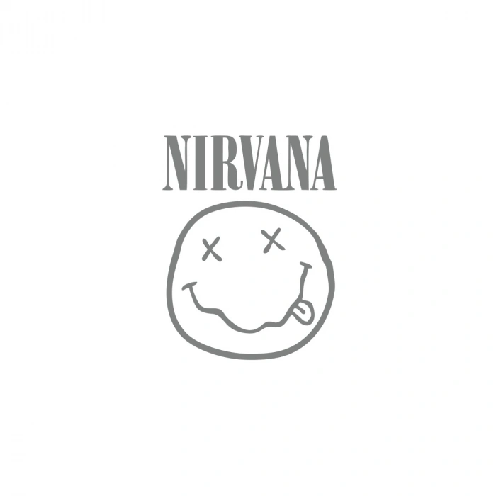 Nirvana Surat Sticker 17x17 Cm Gri