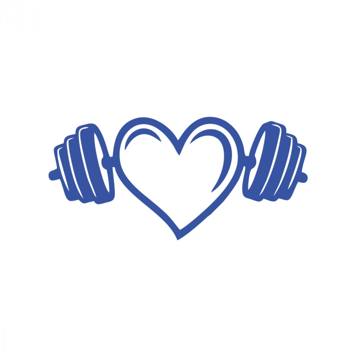 Love GYM Sticker 17x17 Cm Mavi