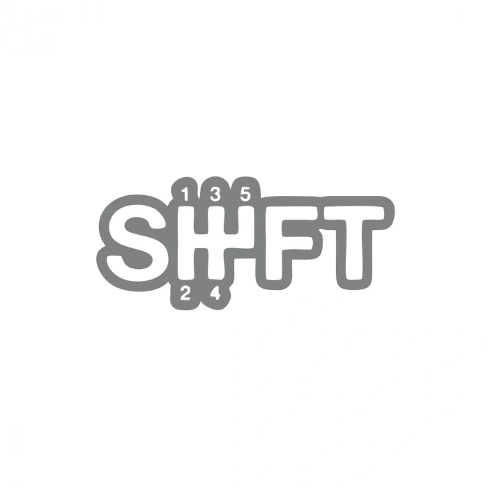 Shift Vites Sticker 17x17 Cm Gri