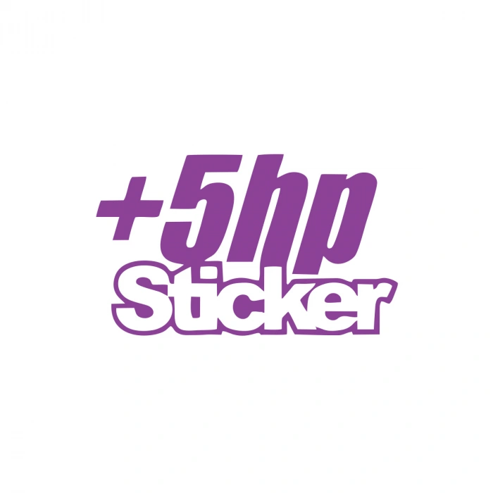 5 Hp Sticker 17x17 Cm Mor