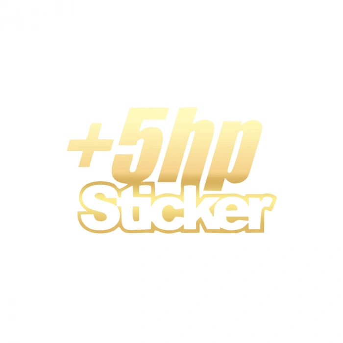 5 Hp Sticker 17x17 Cm Gold