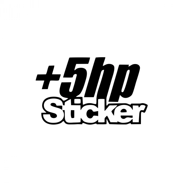 5 Hp Sticker 17x17 Cm Siyah