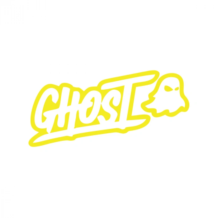 Ghost Hayalet Sticker 17x17 Cm Sarı