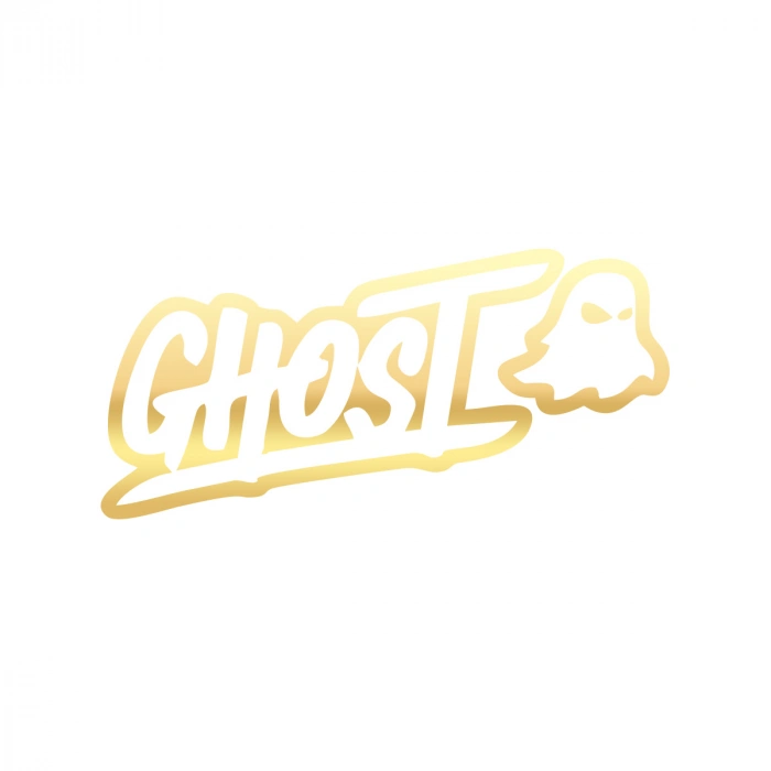 Ghost Hayalet Sticker 17x17 Cm Gold