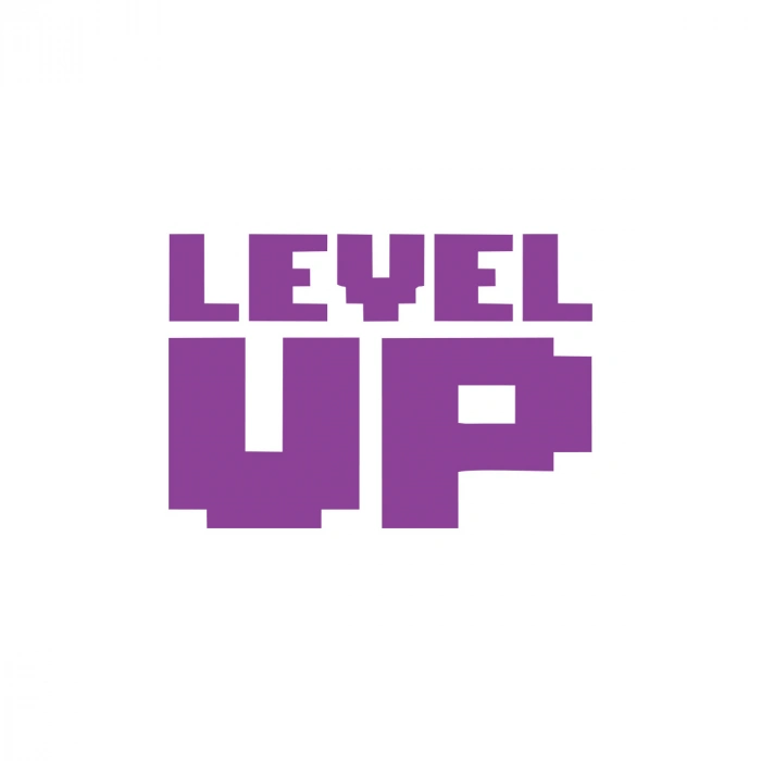 Level Up Sticker 17x17 Cm Mor