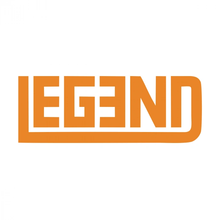 Legend Efsane Sticker 17x17 Cm Turuncu
