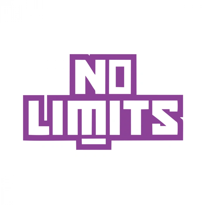 No Limit Sticker 17x17 Cm Mor