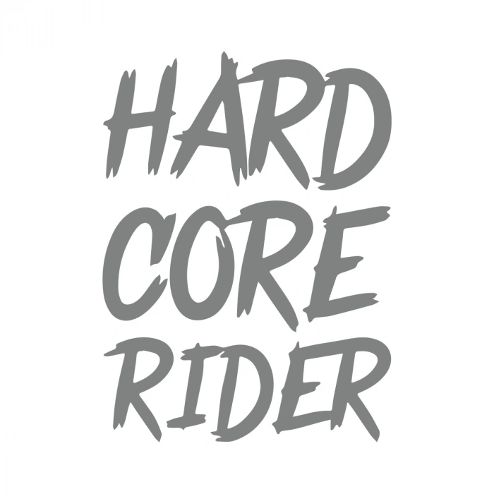 Hard Core Rider Sticker 17x17 Cm Gri