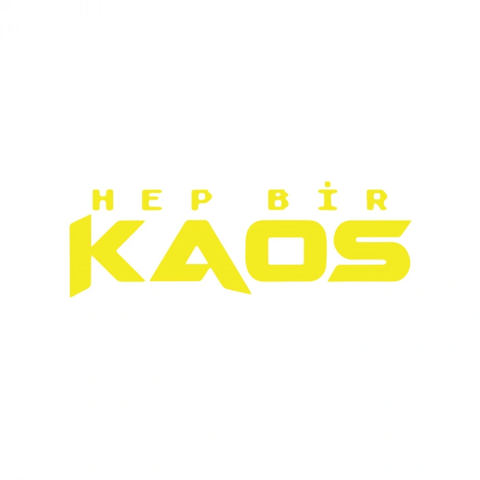 Hep Bir Kaos Sticker 17x17 Cm Sarı