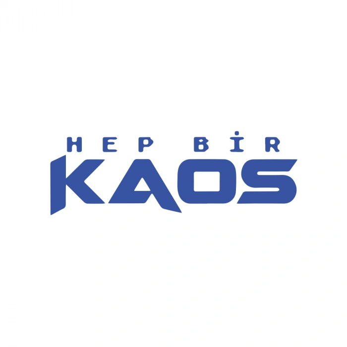 Hep Bir Kaos Sticker 17x17 Cm Mavi