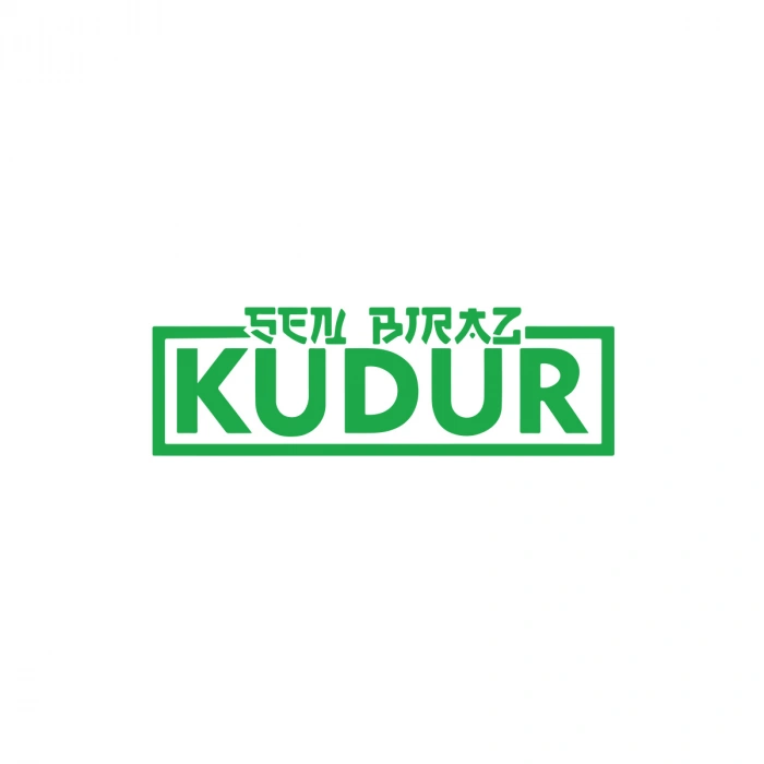 Sen Biraz Kudur Sticker 17x17 Cm Yeşil