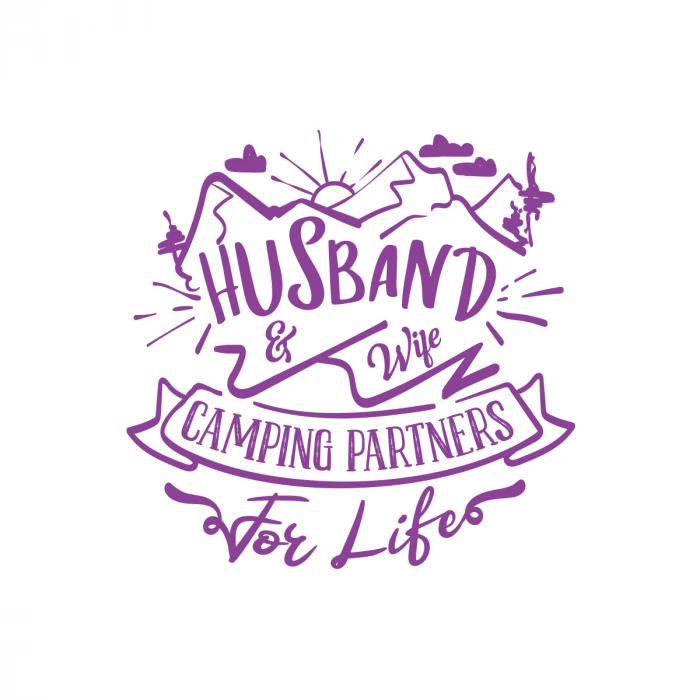 Husband Sticker 17x17 Cm Mor