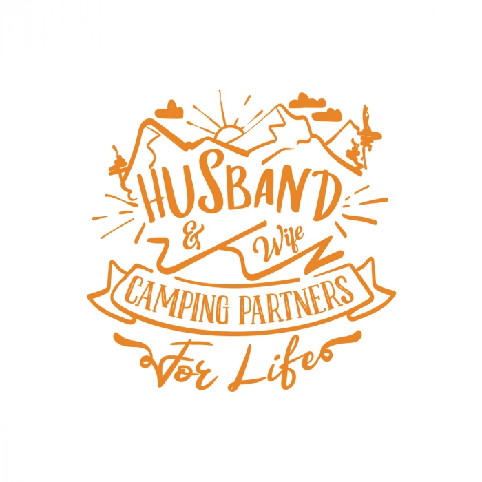 Husband Sticker 17x17 Cm Turuncu