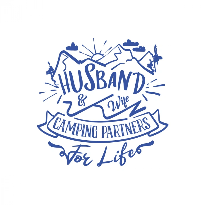 Husband Sticker 17x17 Cm Mavi