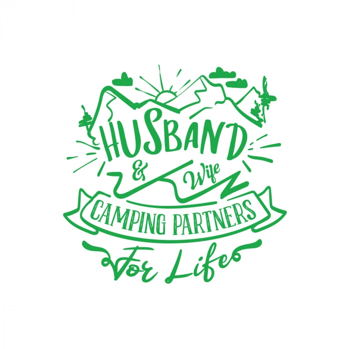 Husband Sticker 17x17 Cm Yeşil