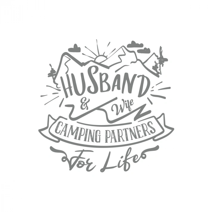 Husband Sticker 17x17 Cm Gri
