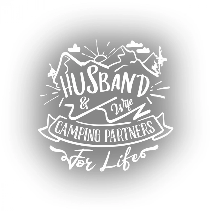 Husband Sticker 17x17 Cm Beyaz