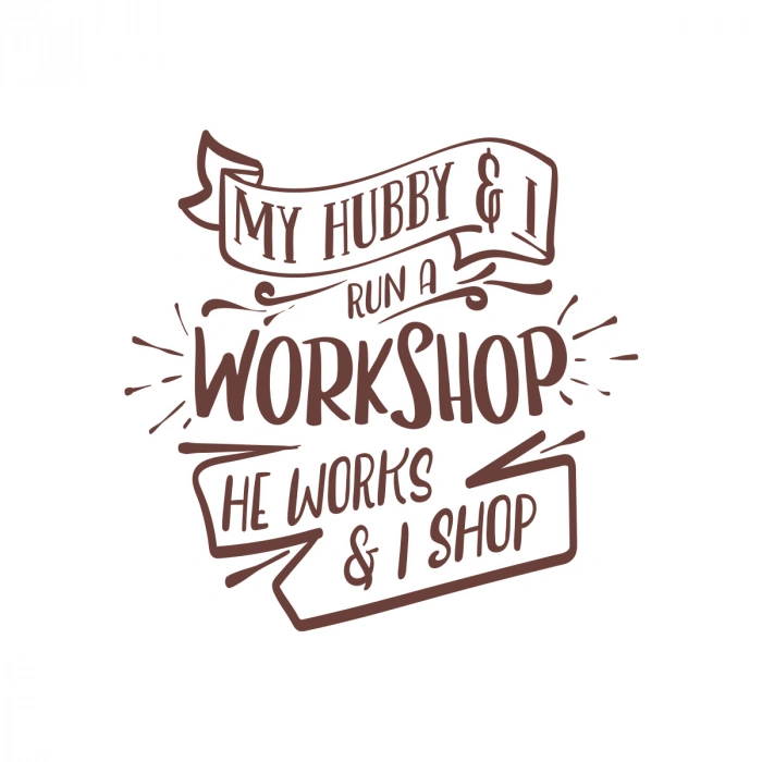 Workshhop Sticker 17x17 Cm Kahverengi