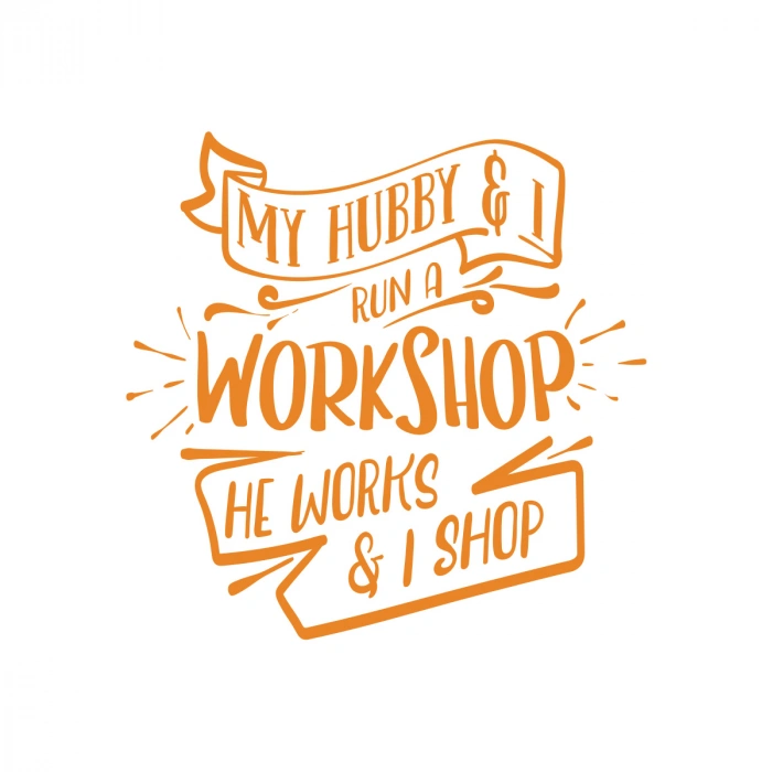 Workshhop Sticker 17x17 Cm Turuncu