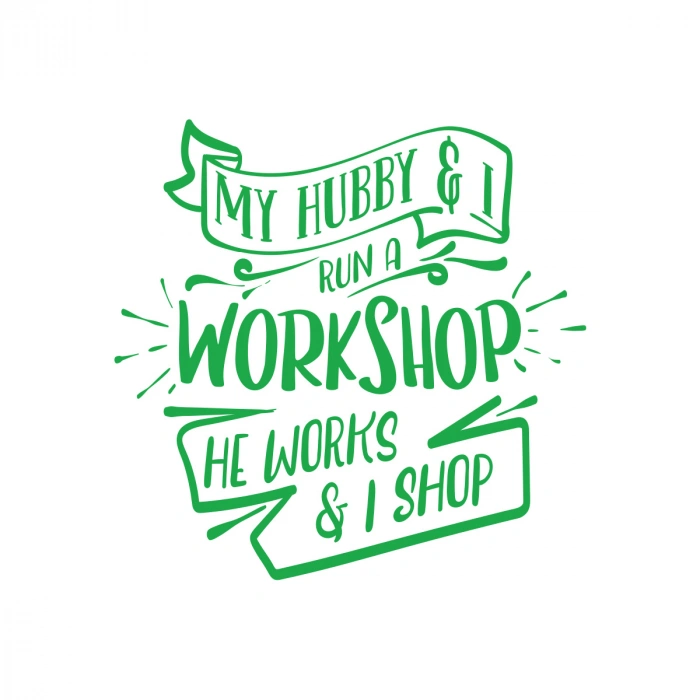 Workshhop Sticker 17x17 Cm Yeşil