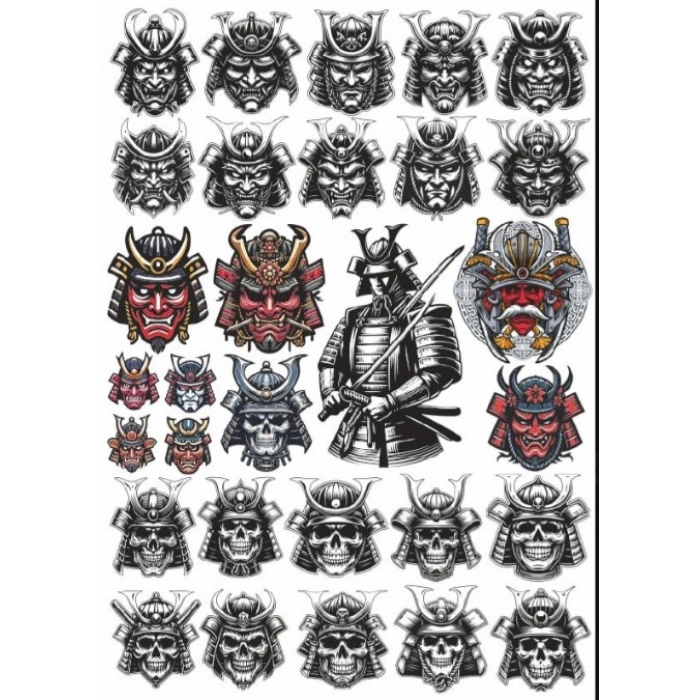Samurai Sticker Set