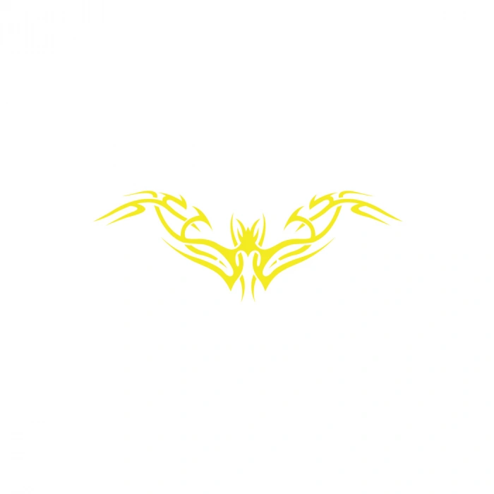 Tribal Sticker 17x17 Cm Sarı