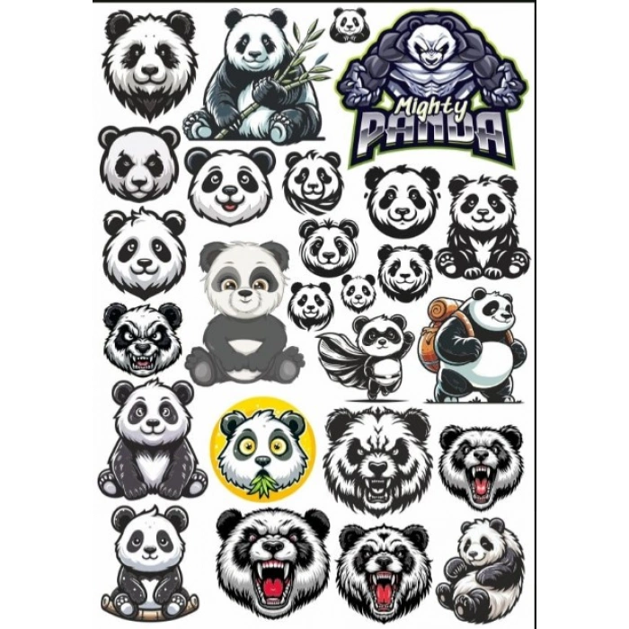 Panda Sticker Set 5