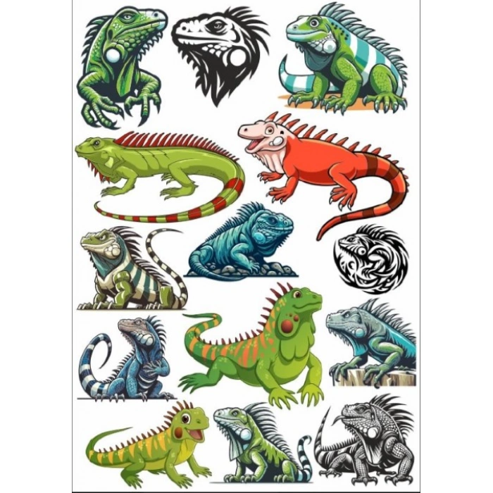 İguana Sticker Set