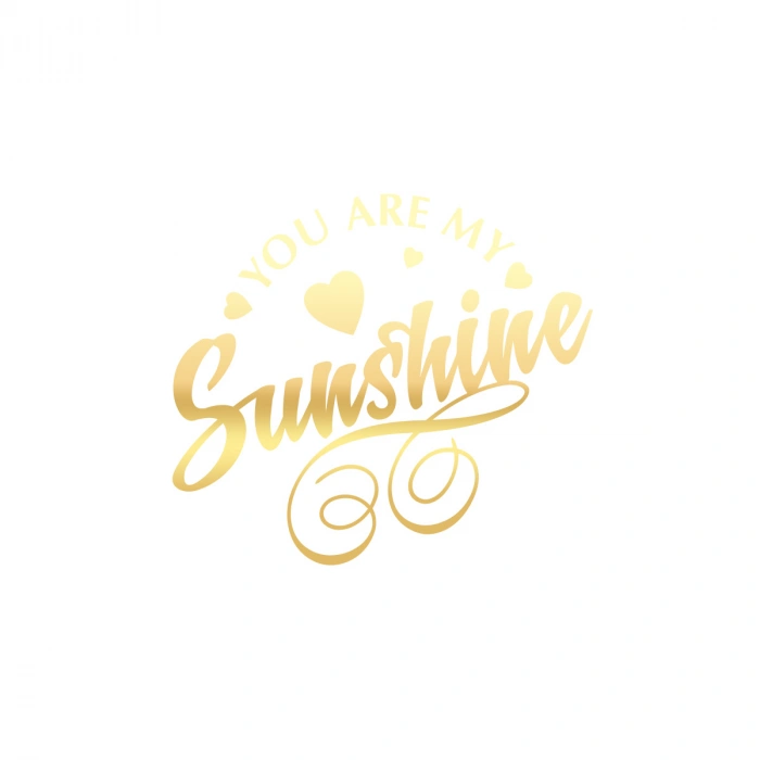 Sunshine Sticker 17x17 Cm Gold