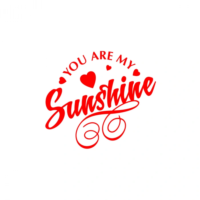 Sunshine Sticker 17x17 Cm Kırmızı