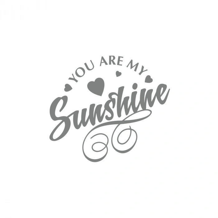 Sunshine Sticker 17x17 Cm Gri