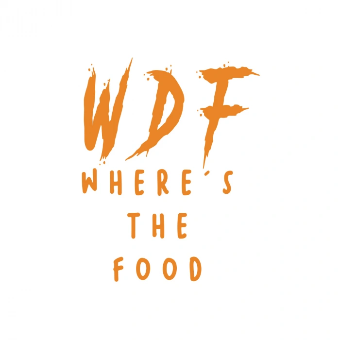 WDF where the food Sticker 17x17 Cm Turuncu