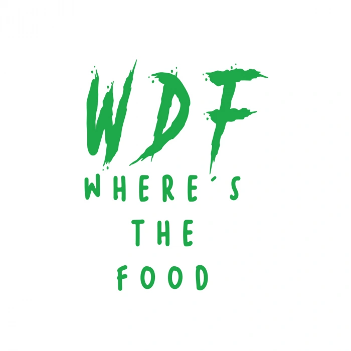 WDF where the food Sticker 17x17 Cm Yeşil