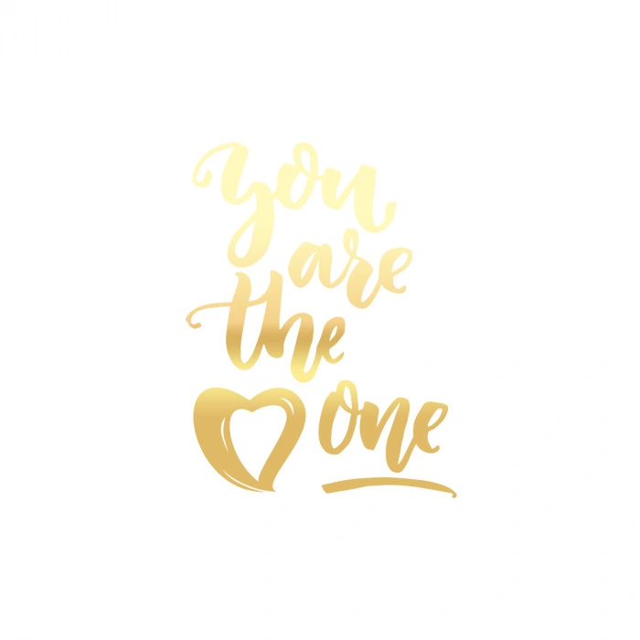 You Are The Pne Sticker 17x17 Cm Gold