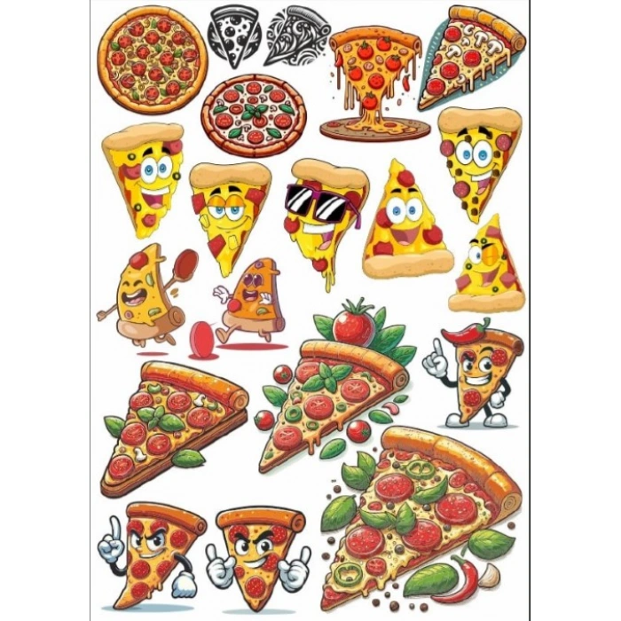 Pizza Sticker Set