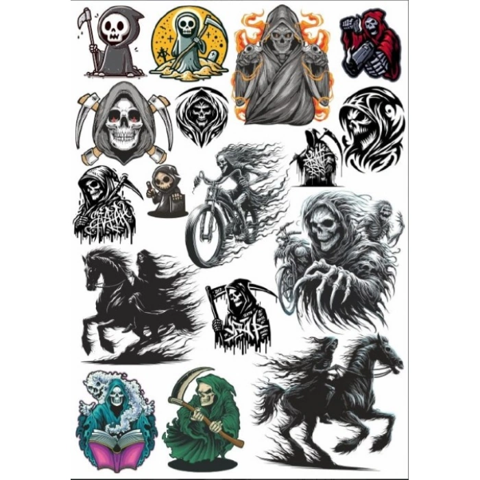 İskelet Sticker Set