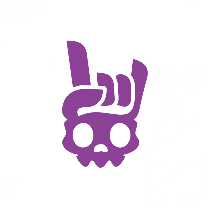 İsklet Rock Sticker 17x17 Cm Mor